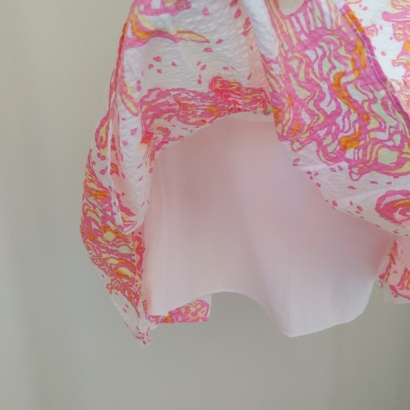 Lilly Pulitzer Conch Strapless Tiered Dress Small - Picture 14 of 16